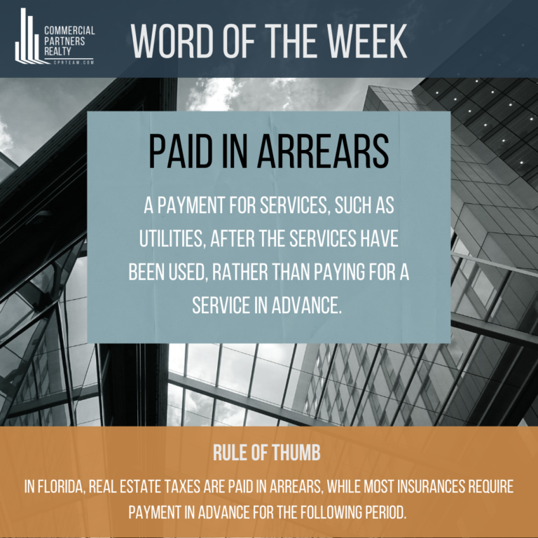 CRE WORD OF THE WEEK