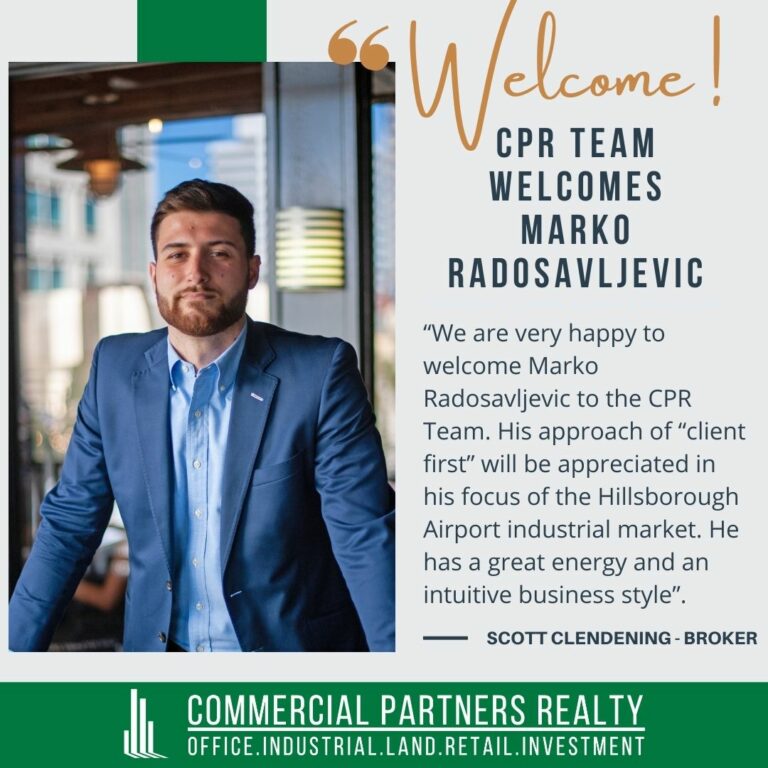 Commercial Partners Realty Welcomes Marko Radosavljevic