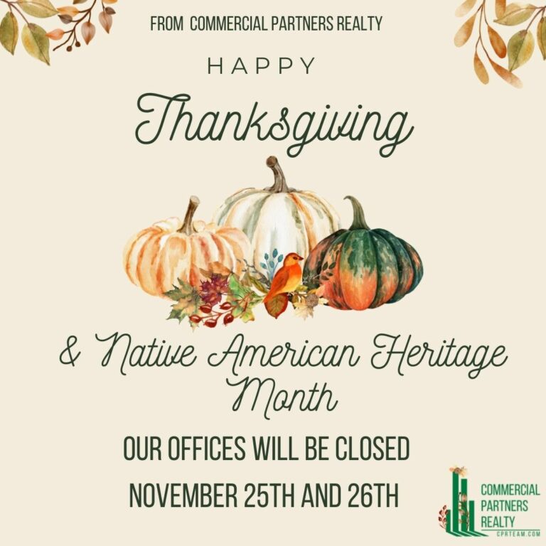 HAPPY THANKSGIVING! OFFICE CLOSED 11/25-11/26