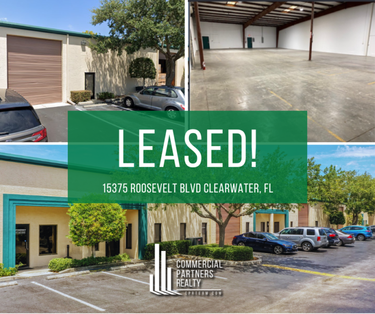 CPR Team Represents Tenant for Industrial Suite in Clearwater!