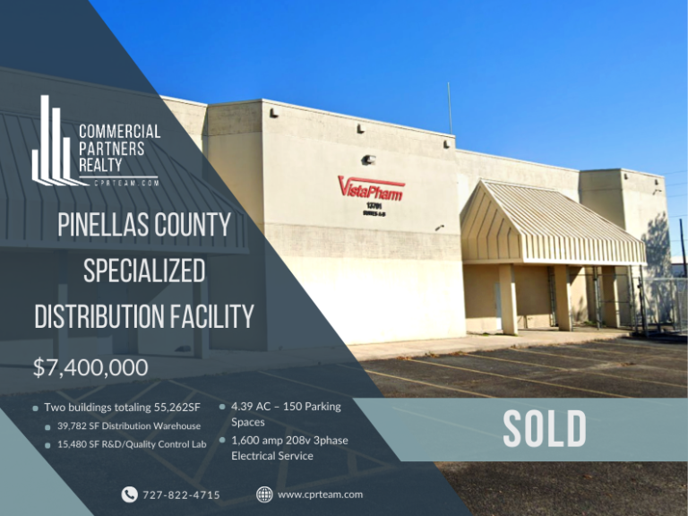 Commercial Partners Realty Announces Successful Industrial Property Sale in Largo
